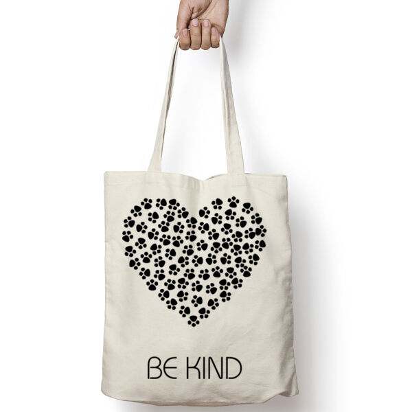 Be Kind Black Paws Heart Thumbnail