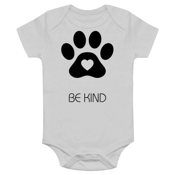 Be_Kind_Blk_Paw_Onesie Thumbnail