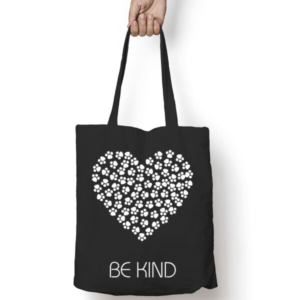 Be Kind Black Paws Heart Thumbnail