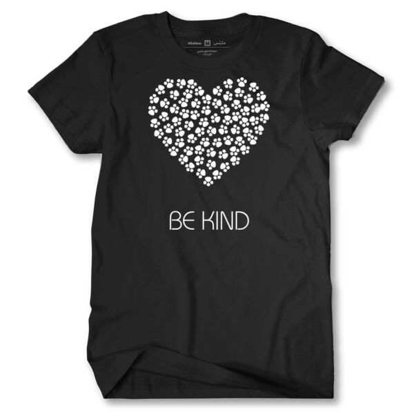 Be Kind White Paws Heart Thumbnail