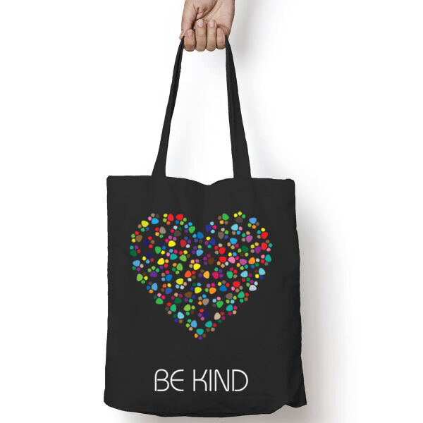 Be Kind Colorful Paws Heart Thumbnail
