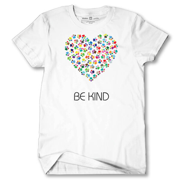 Be Kind Colorful Paws Heart  Thumbnail