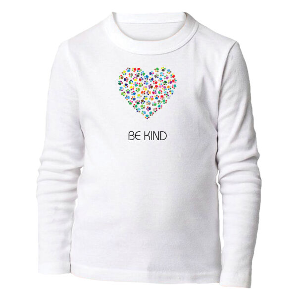 Be Kind Colorful Paws Heart  Thumbnail