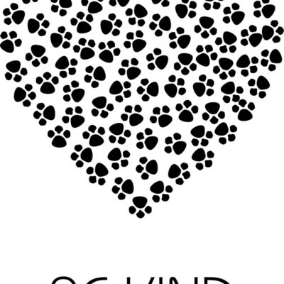 Be_Kind_BLK_Heart_Paws Thumbnail